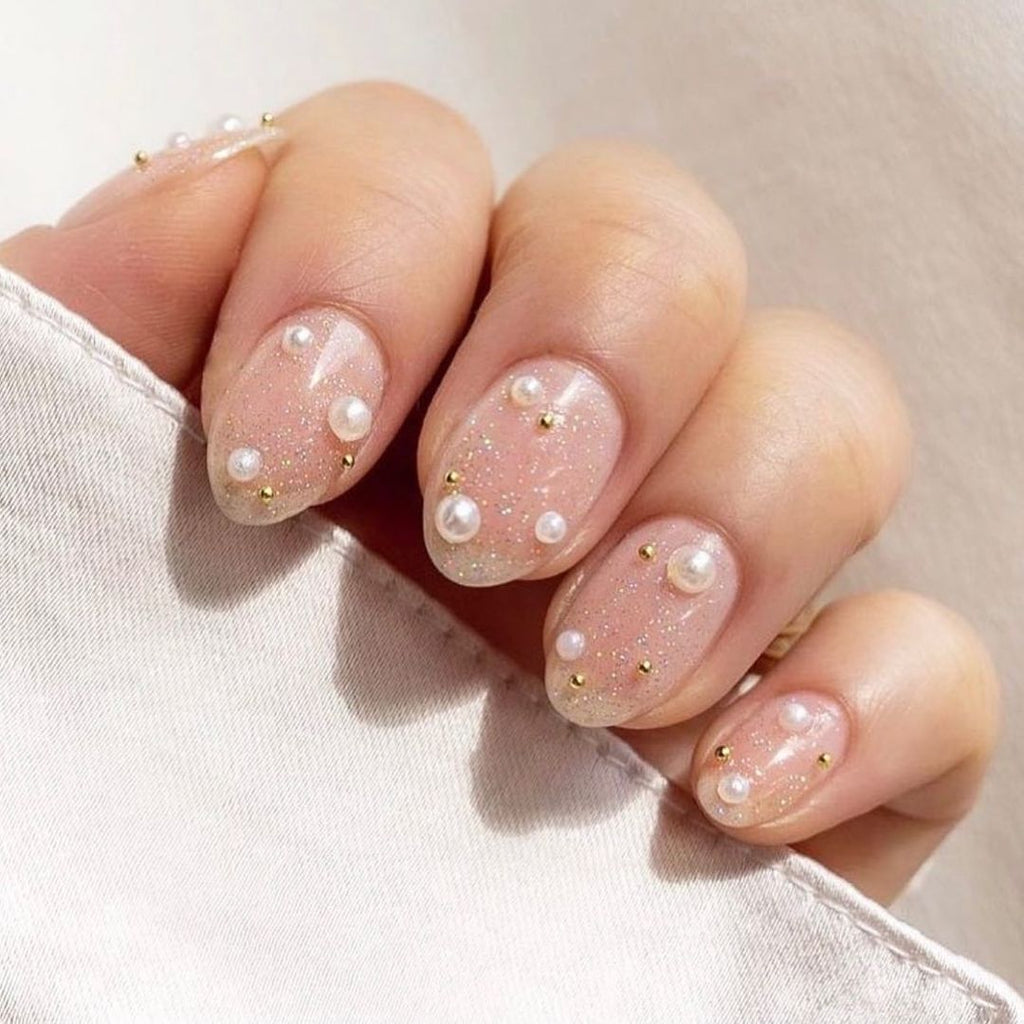 Buy Fstrend False Nails Bling Rhinestone Flower Nail Tips Fake Nails Wedding  Birthday Party Acrylic Nails for Women and Girls Online at desertcartINDIA